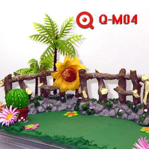 Q-M04-太陽花公園+壓克力盒 